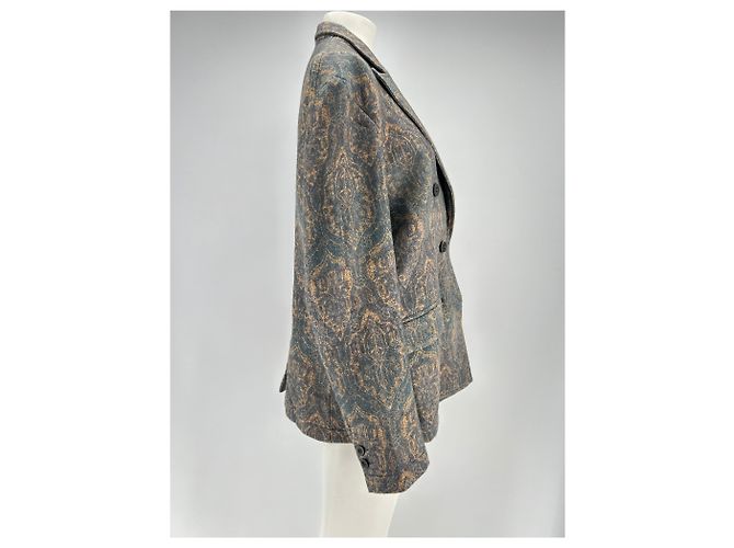 Blazer de lana estampado Pierre Louis Mascia Gris - vista 3