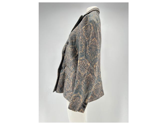 Blazer de lana estampado Pierre Louis Mascia Gris - vista 4