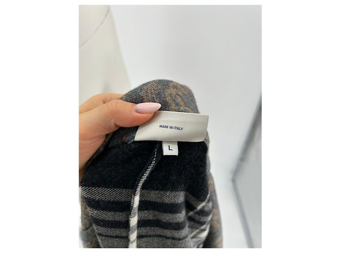Blazer de lana estampado Pierre Louis Mascia Gris - vista 6