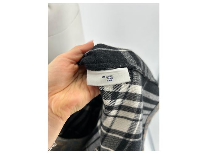 Blazer de lana estampado Pierre Louis Mascia Gris - vista 7