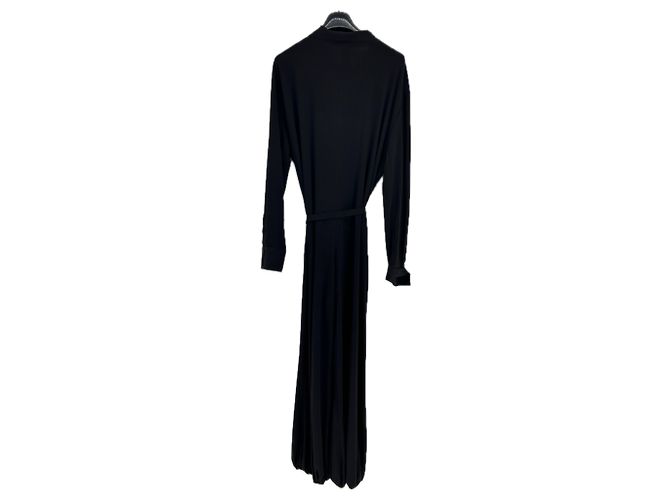 Norma Kamali Schwarzer Jumpsuit mit Gürtel - Ansicht 2