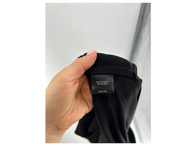 Norma Kamali Schwarzer Jumpsuit mit Gürtel - Ansicht 4