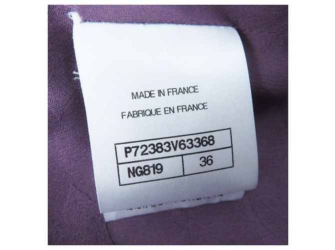 Giacca in tweed Chanel viola 36 donne Porpora - vista 10