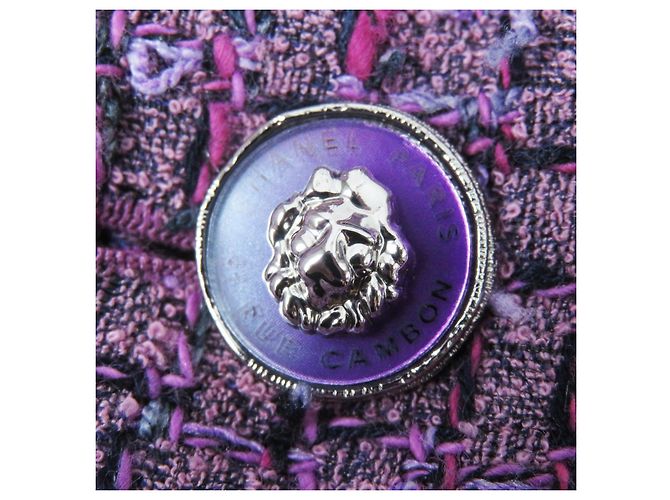 Giacca in tweed Chanel viola 36 donne Porpora - vista 7
