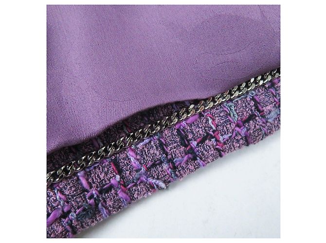 Giacca in tweed Chanel viola 36 donne Porpora - vista 8