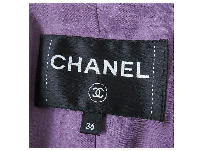 Giacca in tweed Chanel viola 36 donne Porpora - vista 9