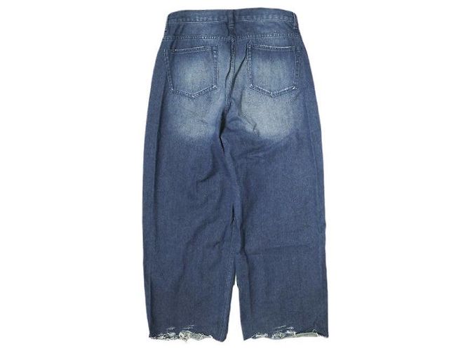 Autre Marque Muchas Gracias DESTROY DENIM Pantalones de Denim de Algodón Edición Limitada Azul - vista 2