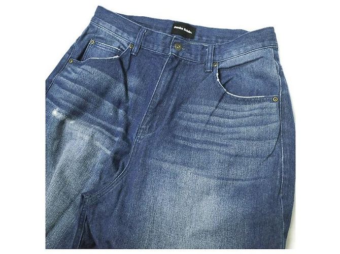 Autre Marque Muchas Gracias DESTROY DENIM Pantalones de Denim de Algodón Edición Limitada Azul - vista 4
