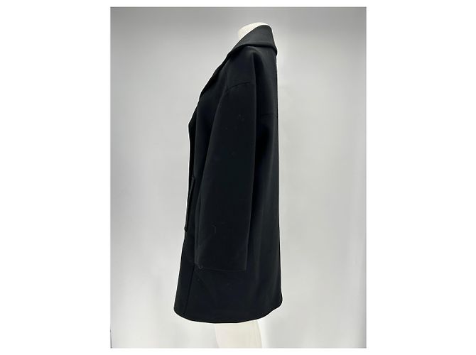 Parosh Mantel aus Mischwolle Schwarz - Ansicht 4