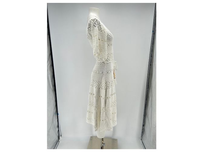 Zimmermann Abito in crochet bianco - vista 3