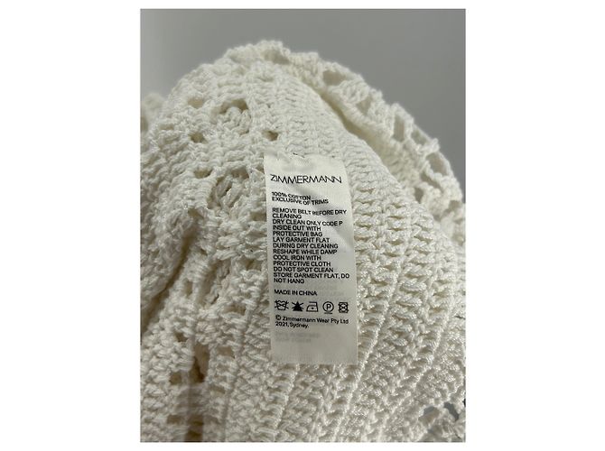 Zimmermann Abito in crochet bianco - vista 5