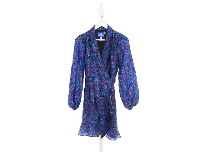 Autre Marque Cras Lindacras Leopard Kleid Blau Mehrfarbig Mehrfarben - Ansicht 3