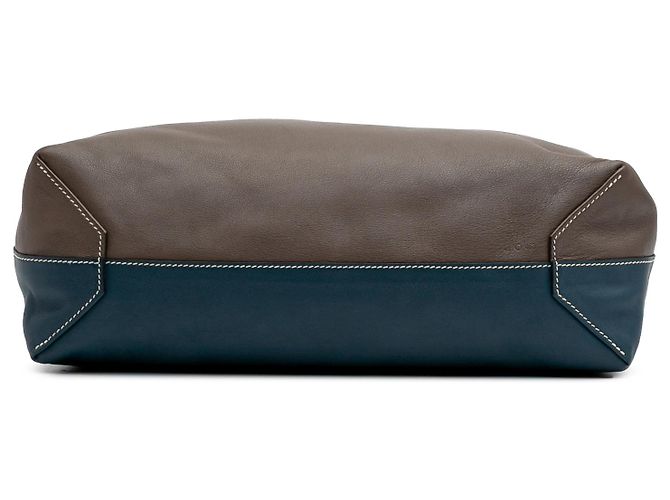 Hermès Marrone Veau Sikkim e Clemence Double Sens 36 Marrone scuro - vista 3