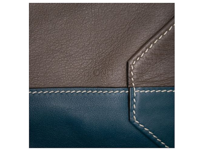 Hermès Marrone Veau Sikkim e Clemence Double Sens 36 Marrone scuro - vista 5