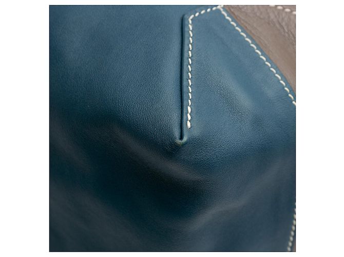 Hermès Marrone Veau Sikkim e Clemence Double Sens 36 Marrone scuro - vista 6