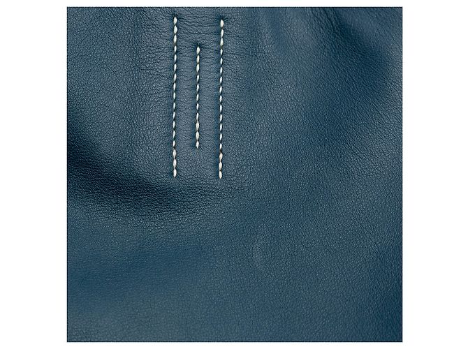 Hermès Marrone Veau Sikkim e Clemence Double Sens 36 Marrone scuro - vista 7