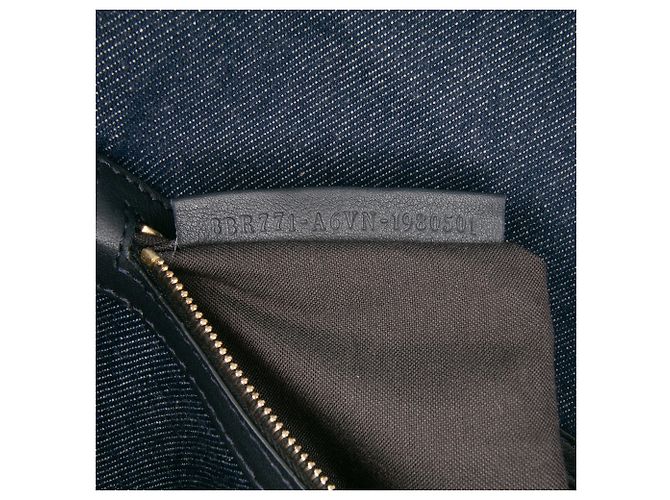 Fendi Blu Grande Borsa Baguette in Denim - vista 6