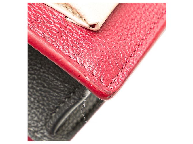 Twist MyLockMe Kette Pochette aus rotem Bicolor-Leder von Louis Vuitton - Ansicht 10