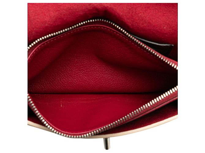 Twist MyLockMe Kette Pochette aus rotem Bicolor-Leder von Louis Vuitton - Ansicht 5