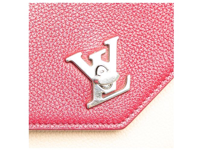 Twist MyLockMe Kette Pochette aus rotem Bicolor-Leder von Louis Vuitton - Ansicht 8