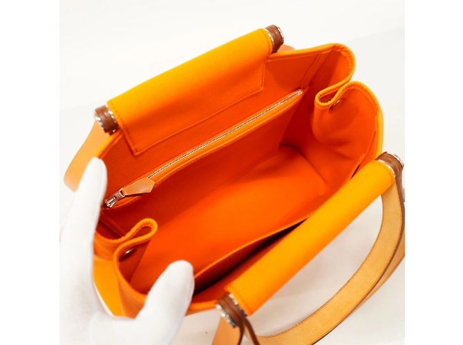 Hermès Hermes Orange Tote Bag Cabag PM - Ansicht 4