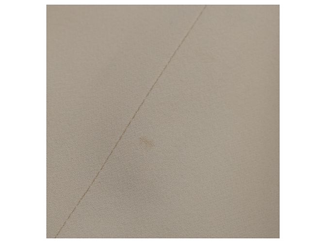 Vestido Chloé con Detalle de Botón en Acetato Beige - vista 6
