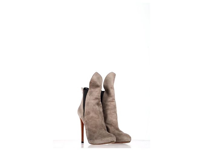 Botines Alaïa de ante gris - vista 11