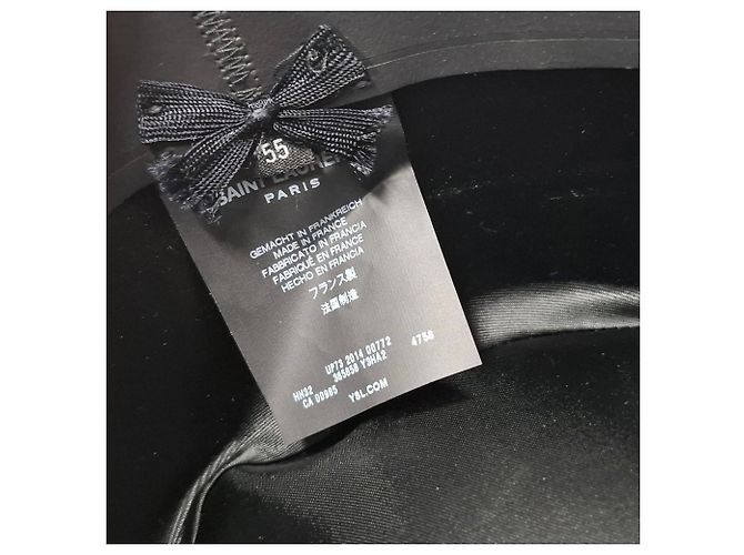Cappello Fedora Saint Laurent in lana azzurra - view 4