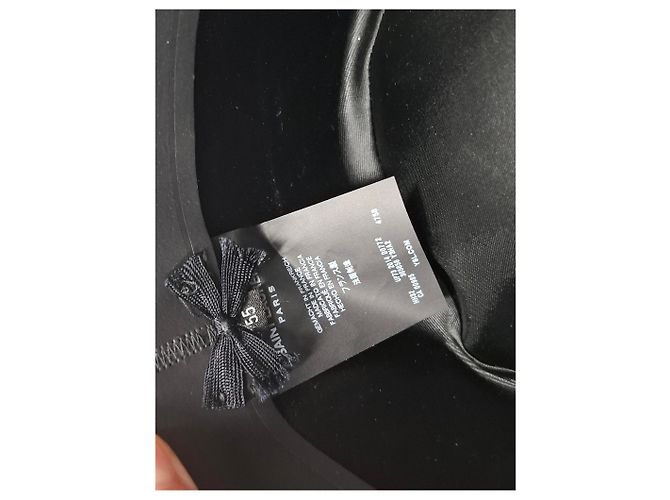 Cappello Fedora Saint Laurent in lana azzurra - view 8