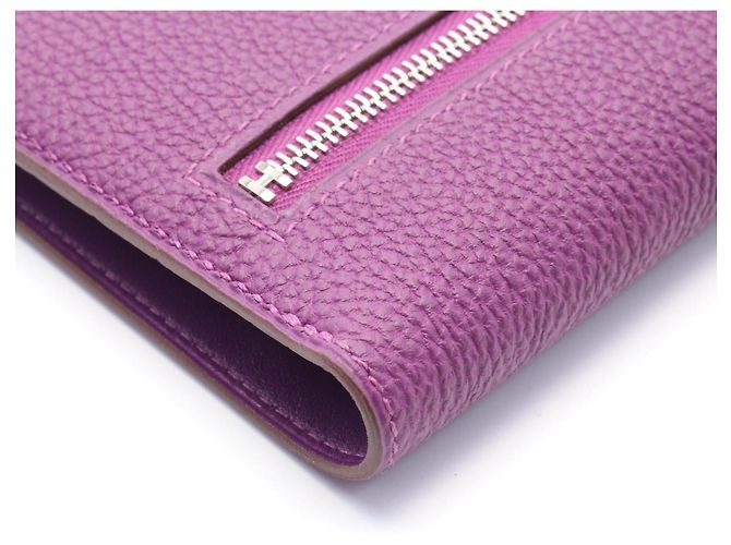 Hermès Portafoglio bifold lungo Hermes Dogon viola Porpora - vista 4