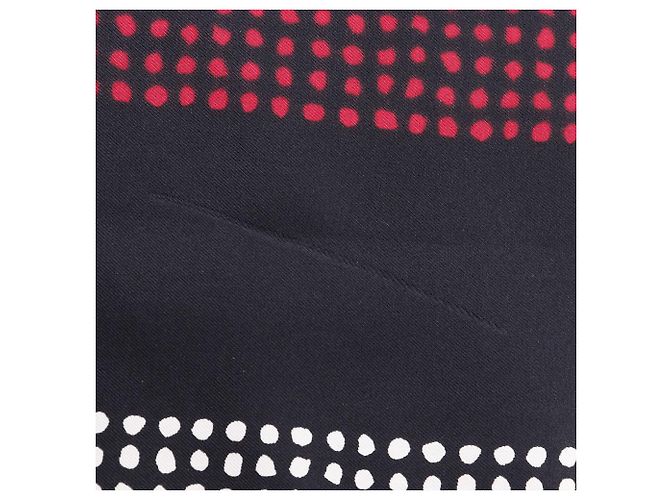 Sciarpa in seta con logo Yves Saint Laurent Nero - vista 6