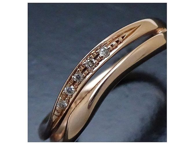 Autre Marque WISP Diamantring K10PG Roségold Pink - Ansicht 6