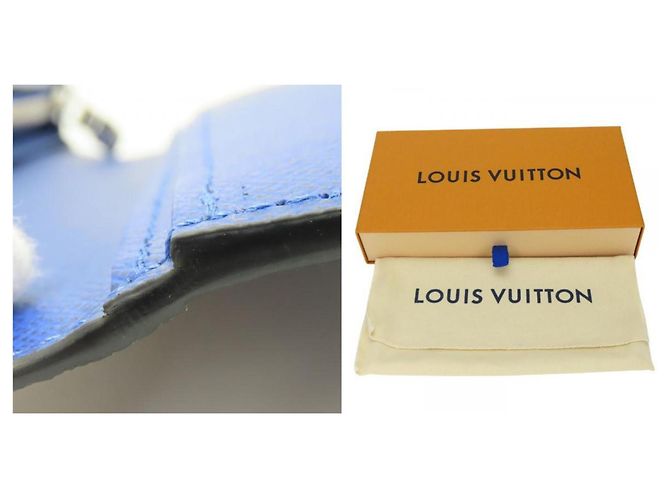 Portafoglio Lungo Louis Vuitton Brazza Blu - vista 10