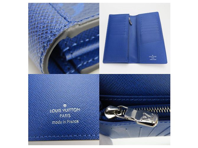 Portafoglio Lungo Louis Vuitton Brazza Blu - vista 7