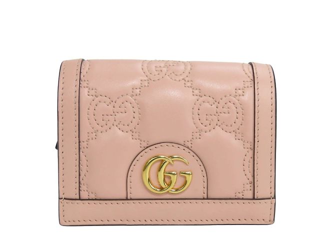 Gucci Bi-fold Wallet in Pink Leather - view 11