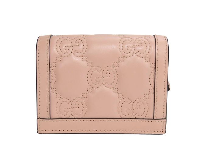 Gucci Bi-fold Wallet in Pink Leather - view 2