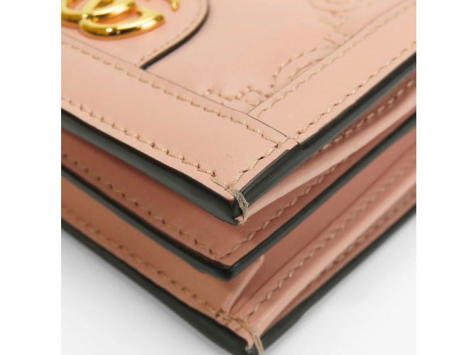 Gucci Bi-fold Wallet in Pink Leather - view 5
