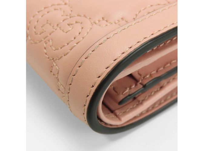 Gucci Bi-fold Wallet in Pink Leather - view 7