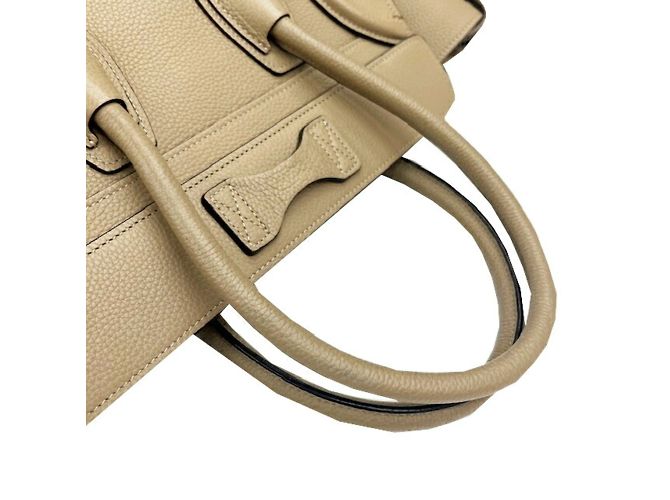 Céline Celine Luggage Micro Shopper Lederhandtasche Grau - Ansicht 11
