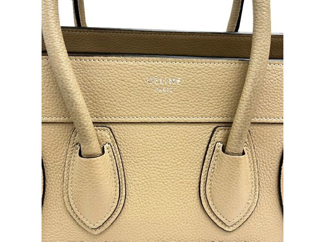Céline Celine Luggage Micro Shopper Lederhandtasche Grau - Ansicht 13
