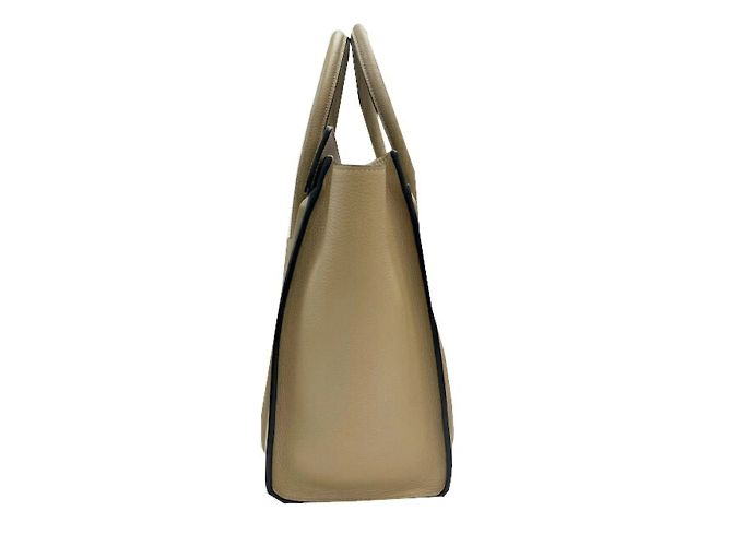 Céline Celine Luggage Micro Shopper Lederhandtasche Grau - Ansicht 4