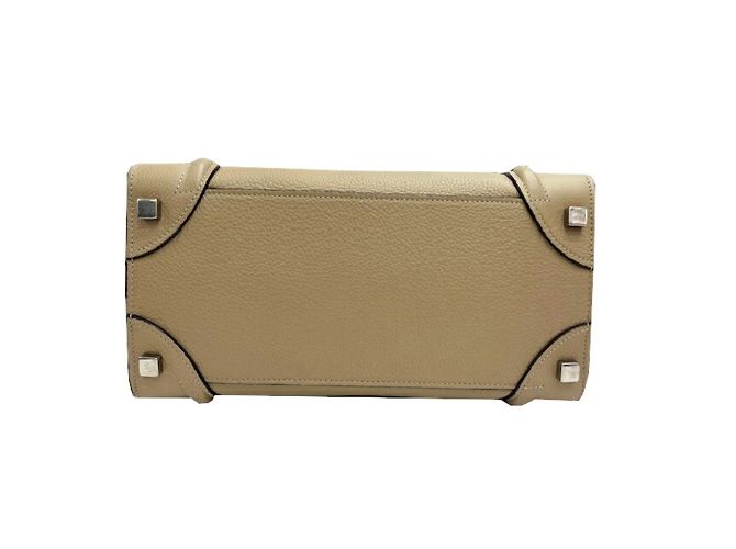 Céline Celine Luggage Micro Shopper Lederhandtasche Grau - Ansicht 5