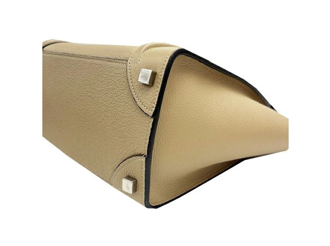 Céline Celine Luggage Micro Shopper Lederhandtasche Grau - Ansicht 6