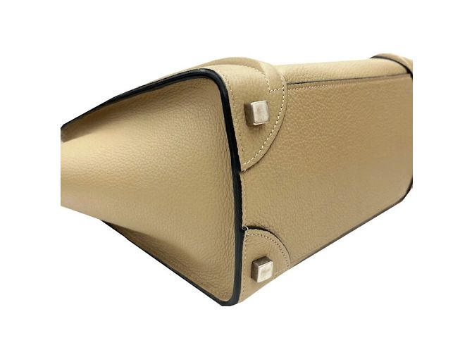 Céline Celine Luggage Micro Shopper Lederhandtasche Grau - Ansicht 7