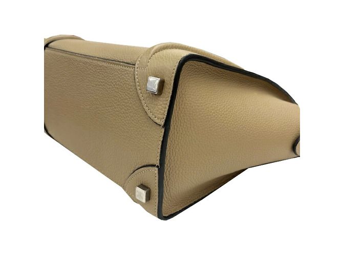 Céline Celine Luggage Micro Shopper Lederhandtasche Grau - Ansicht 8