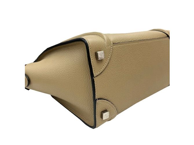 Céline Celine Luggage Micro Shopper Lederhandtasche Grau - Ansicht 9