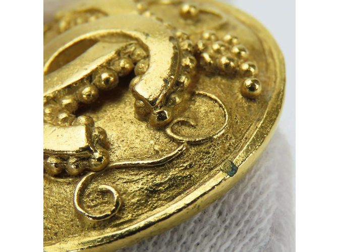 Brincos de clipe banhados a ouro Chanel Dourado - vista 7