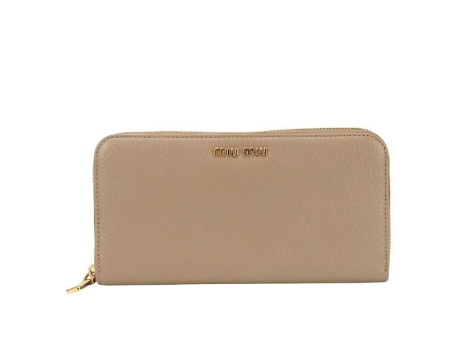 Cartera Larga Miu Miu en Beige Rosa - vista 11