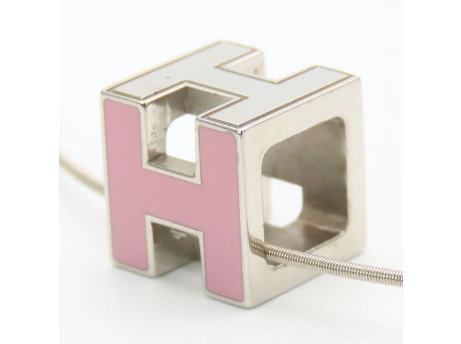 Hermès Collana in metallo Ash Cage di Hermes Argento Rosa - vista 3