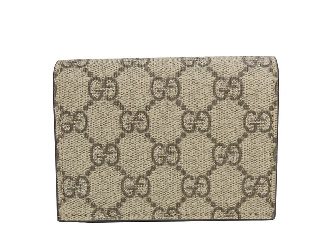 Portafoglio bi-fold Gucci in rosa polveroso e beige - vista 2